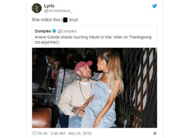 Ariana Grande Claps Back After A Fan Claims She’s ‘Milking’ Mac Miller’s Death