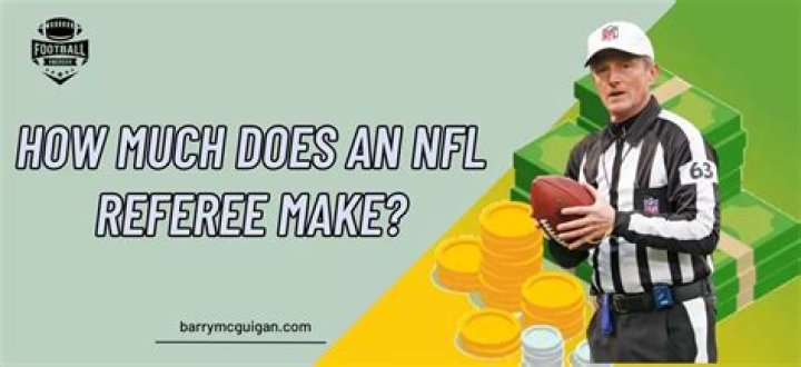 How much does an NFL referee make?