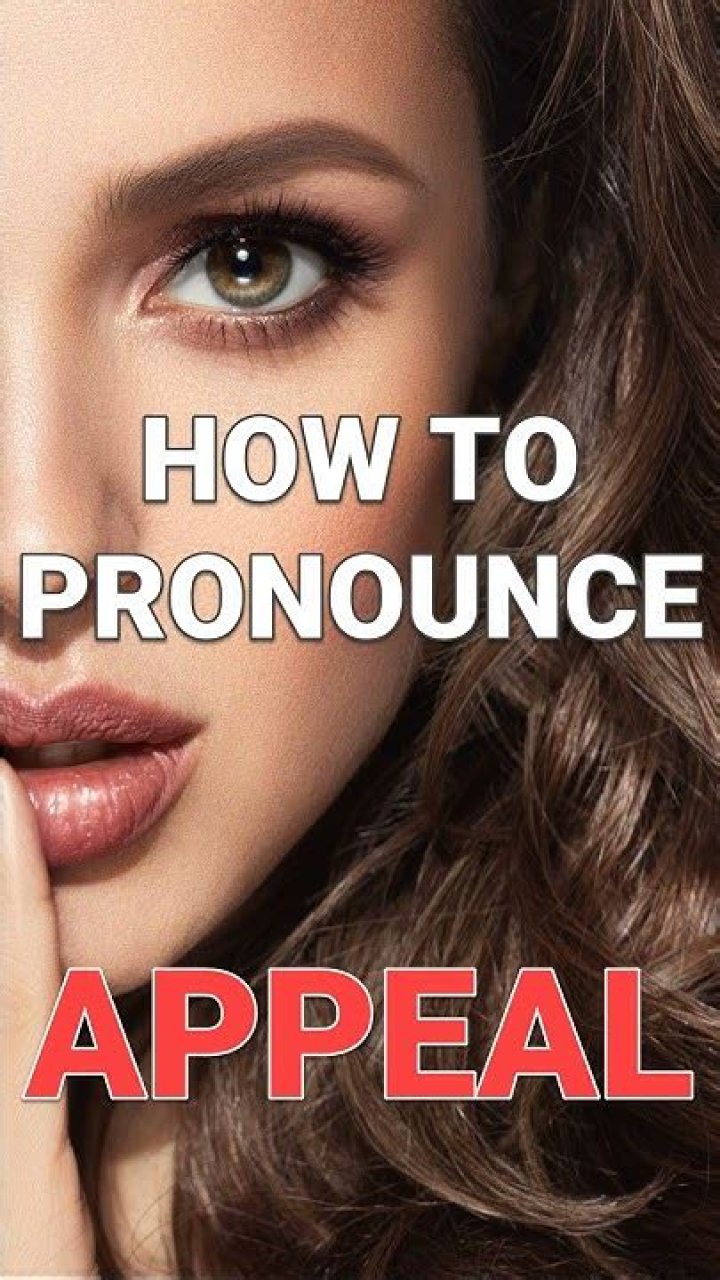 How to pronounce appeal