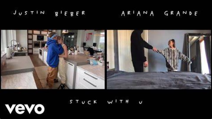 Justin Bieber and Hailey Baldwin Look So Loved Up in Music Video ‘Stuck With U’ With Ariana Grande