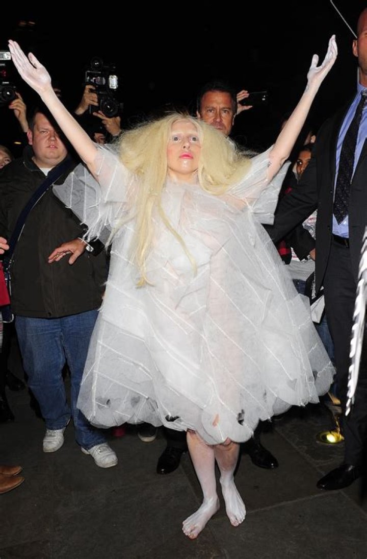 Lady Gaga Flashes Both Her Nipples and Her Underwear in Racy Gown!