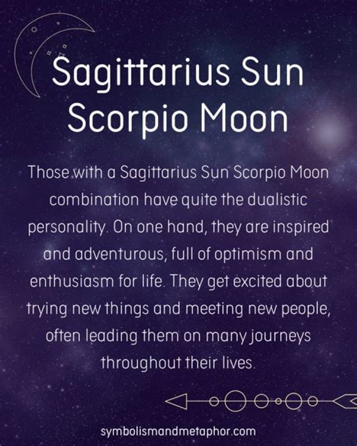 Sagittarius sun scorpio moon