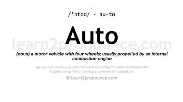 What does auto mean