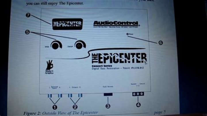 What does wide and sweep on epicenter